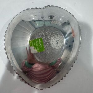 Mariposa Silver Heart-Shaped Bowl
